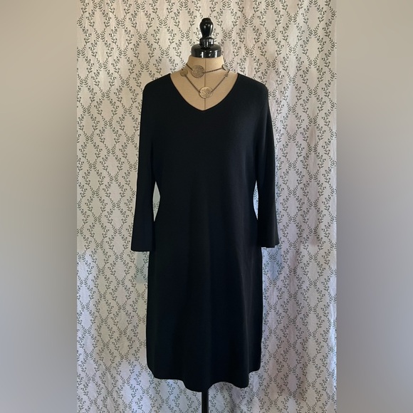 Talbots Black Pure Merino Wool Dress - Picture 5 of 7
